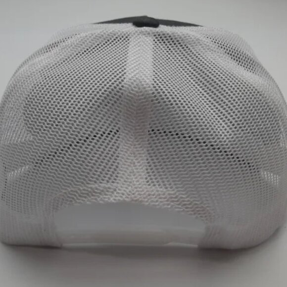 Stihl Embroidered Flat Bill Trucker Mesh Snapback Cap Hat Gray - Picture 4 of 4